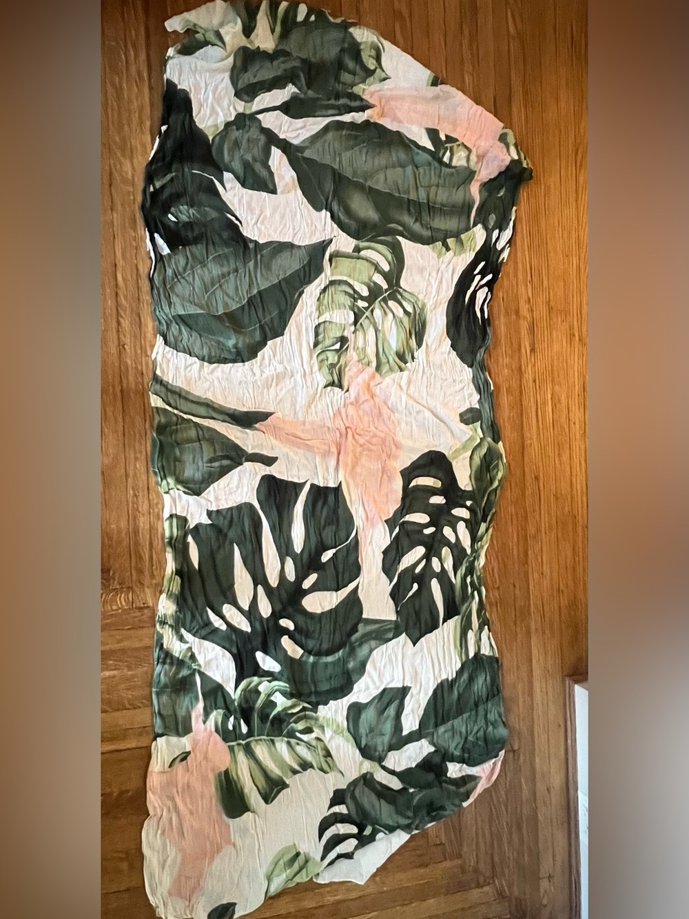 Virginia Wolf Tropical Beach Wrap - Green, Pink & White